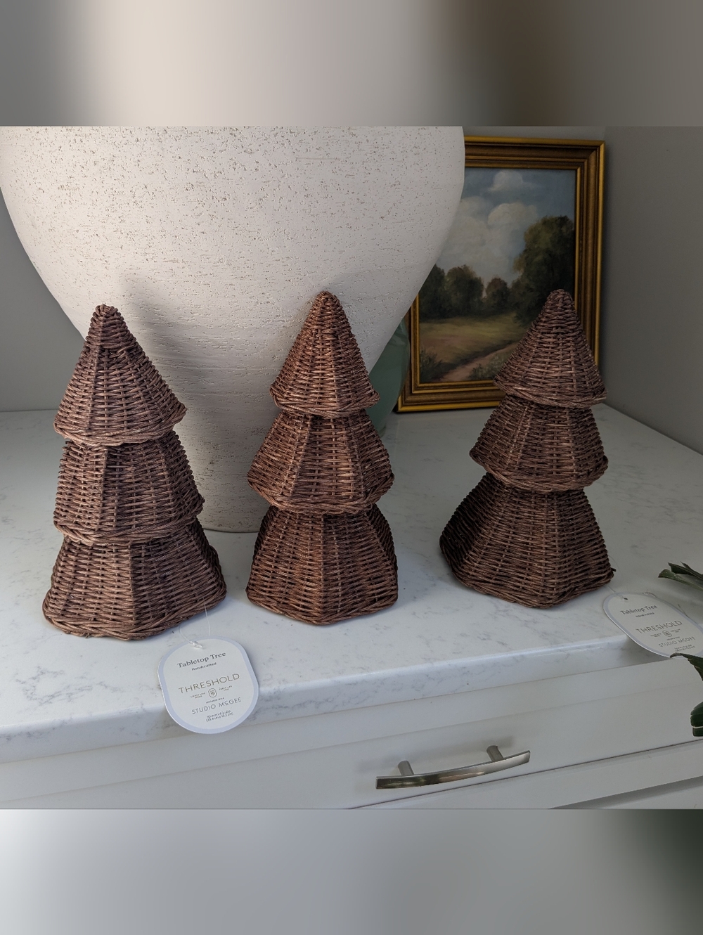 Studio McGee Threshold Wicker Tree Décor - Brown